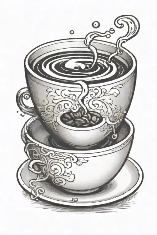 Cup Of Coffee Bean Morphing