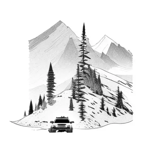 A 4Runner Driving Through A Rugged Mountain Landscape