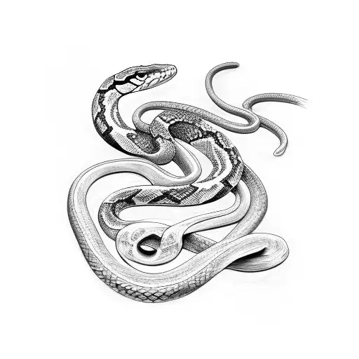 Snake Wrapped Around Arm