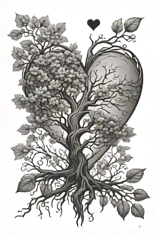 Heart Growing Tree