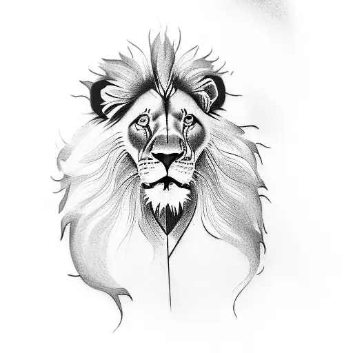 Lion With Rose Small Hand Couples