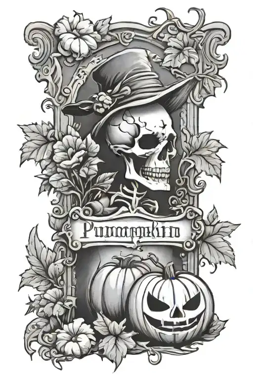 Pumpkin Tombstone Rip To My Shoudler