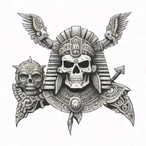 The Aztec God Of Death In A Business Suit Holding An Object That Represents Mortality