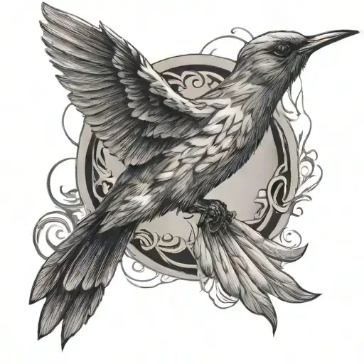 Hummking Bird Flying Manly