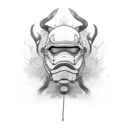 Ronin Mask With Smoke