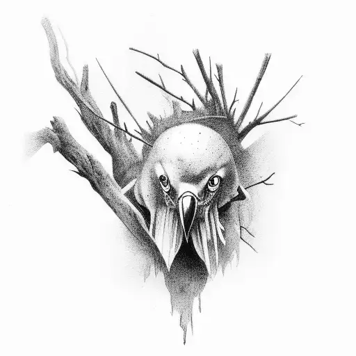 Crows And Dark Forest