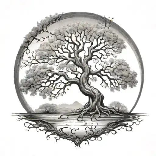 Under The Weight Of Life Tree