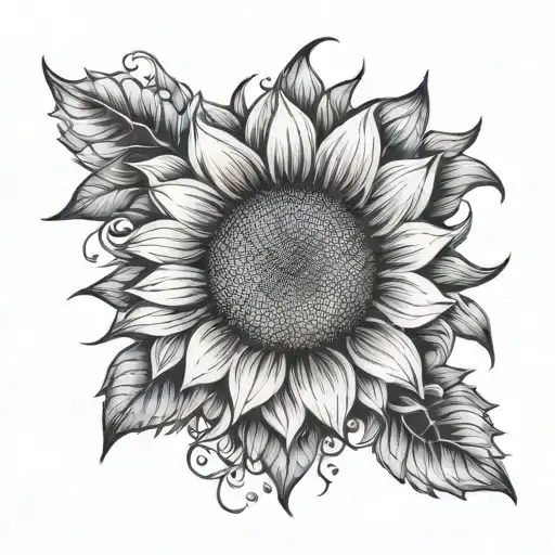Sunflower Heart Surrounded
