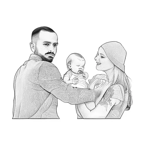 A Man Holding A Baby