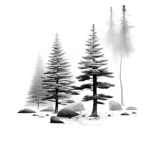 Pine Tree Forest Bay