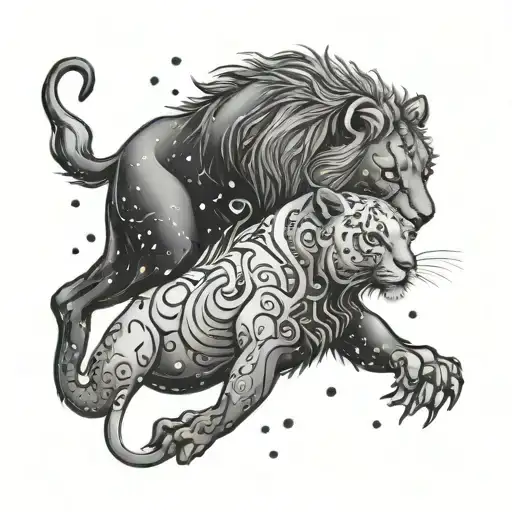 Cancer And Leo Constellation Merging