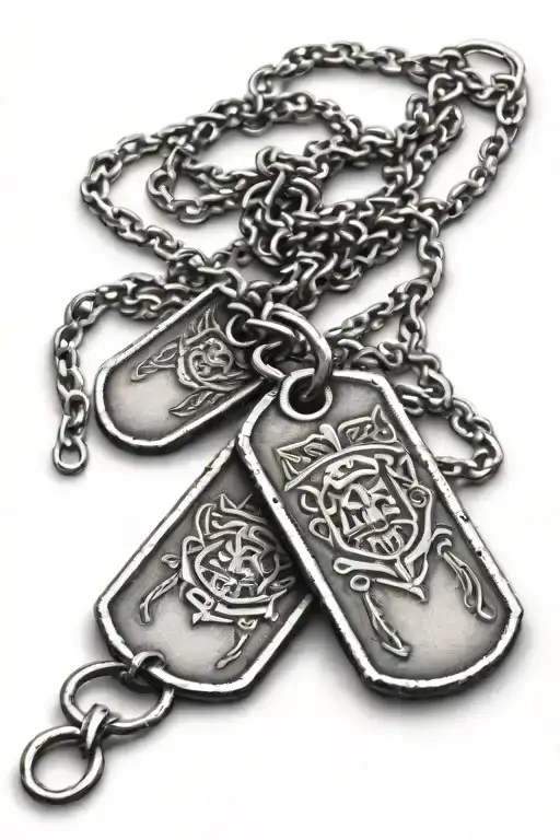 Dog Tags Hanging