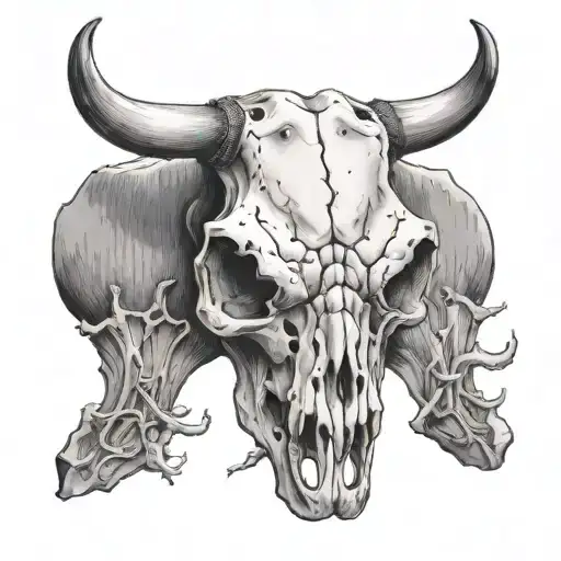 Old Cow Skull Abandoned