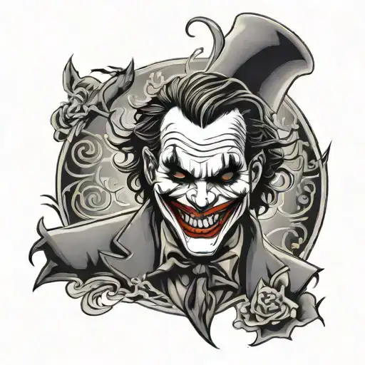 Joker Smile With Haha's And Misunderstood Under It