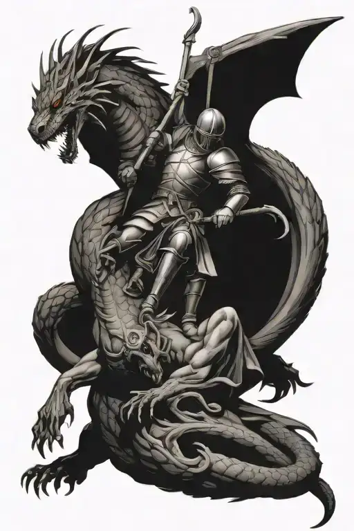 Saint George Killing A Dragon
