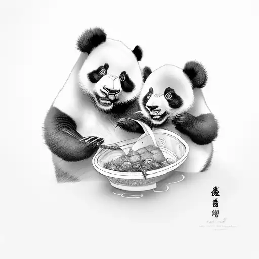 Panda And Cub