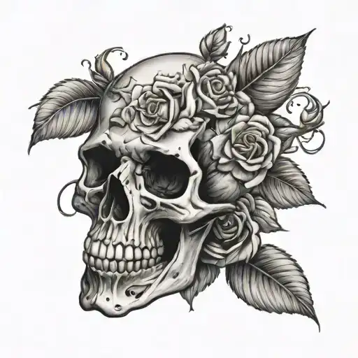 Skull And Roses