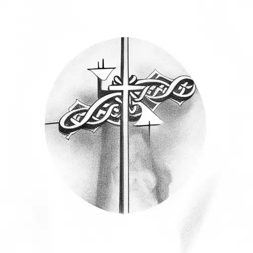 Christian Cross On Arm