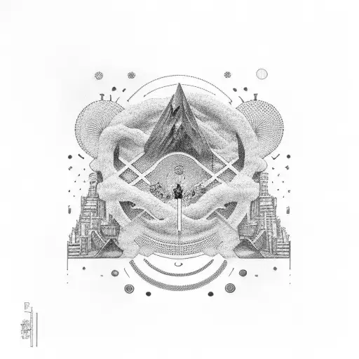 Jormungandir Circle With Ix Inside Of The Circle