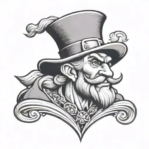 Muscular Irish Leprechaun Flexing