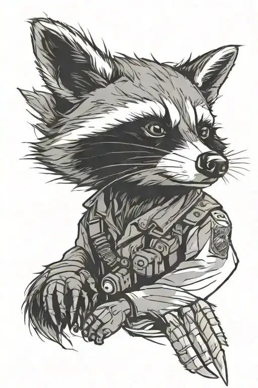 A Tactical Military Raccoon
