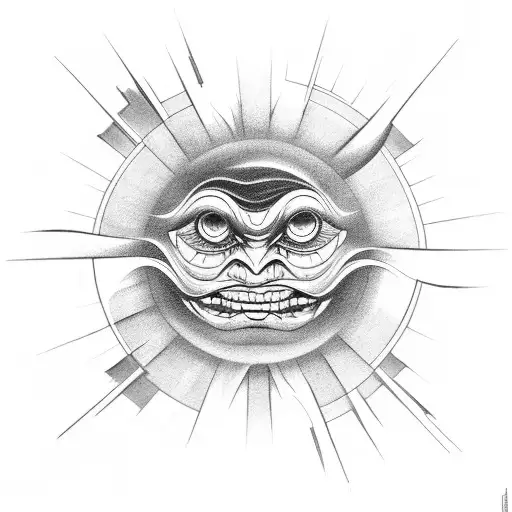 Sun With A Mad Face