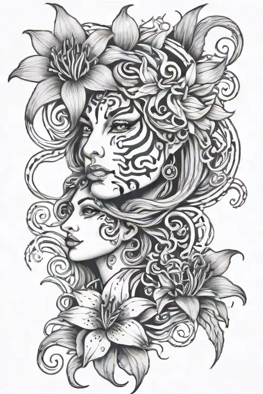 Tiger Lily And Medusa Face