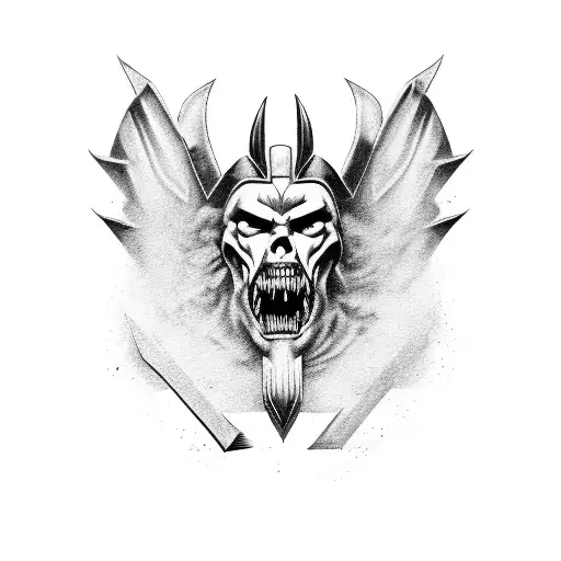 A Picture Of Ares Who's Fighting Against The Evil