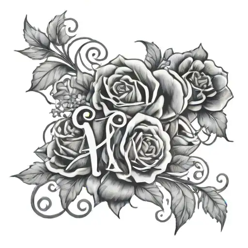 The Word Amara With Flowers Intertwined