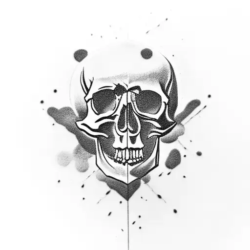 Skull On Birthday Cake