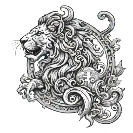 Mixing The Sicilian Triskele With A Lion