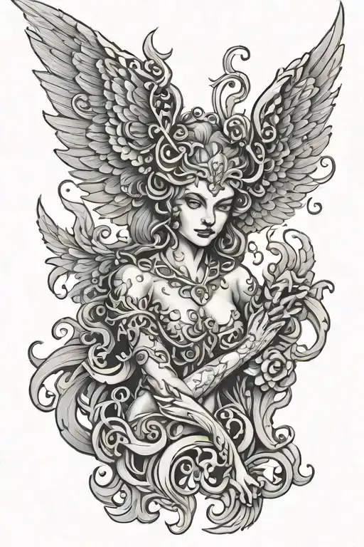 Filigree Angel Demon