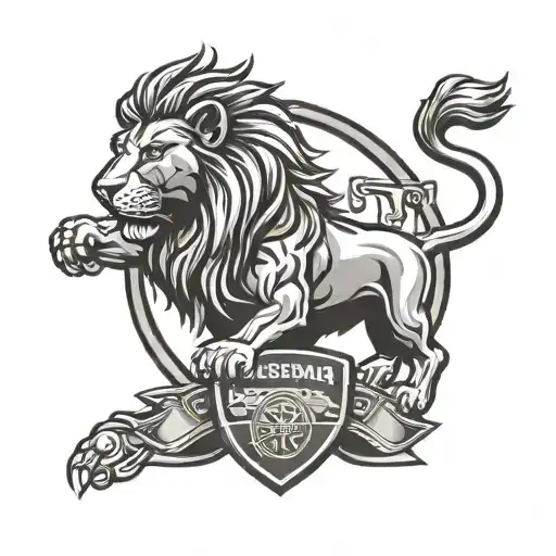 Arsenal Fc Logo With A Lion