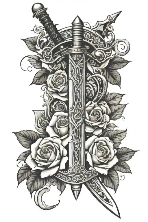 Zulfiqar Sword And Roses