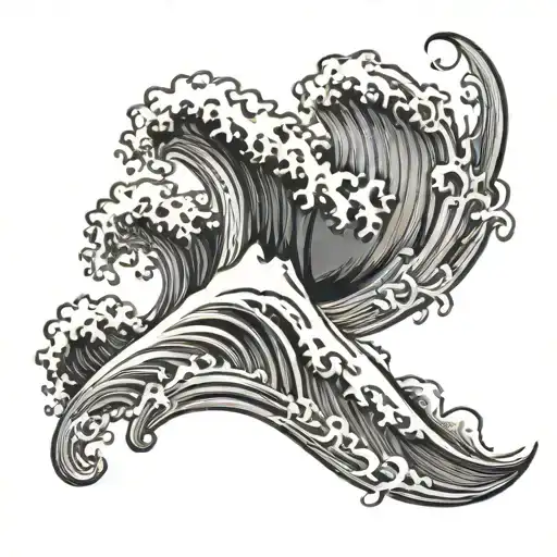 Name Laquisha With Ocean Wave Behind It