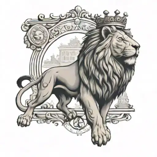 Berlin And Tegucigalpa With Lion And Crown