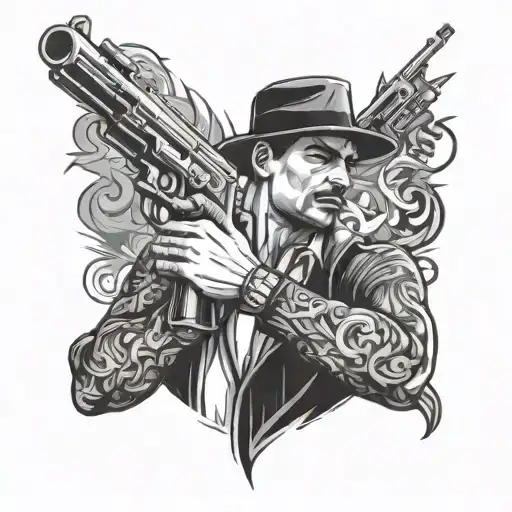 Gangster Man Guns