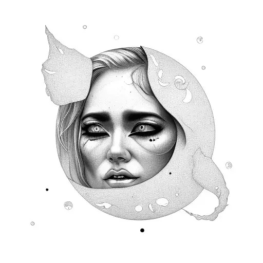 Moon Woman Crying
