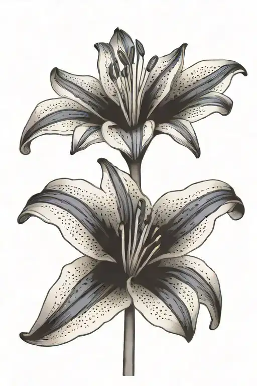 African Blue Lily Flower