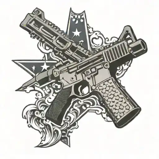 Texas With An Ar 15 Rifle