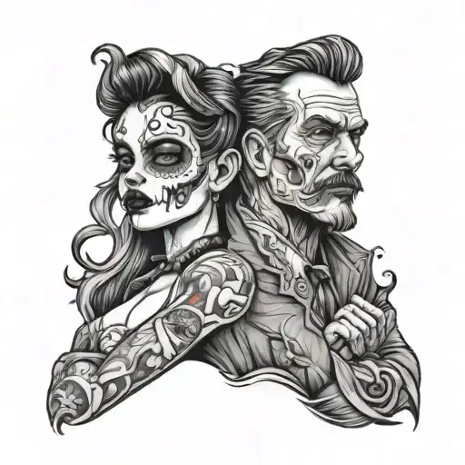 Dead Father With Daughter