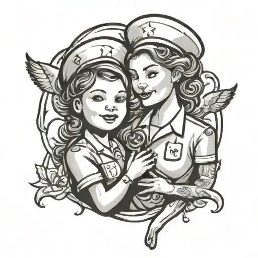 A Nurse Mother Daughter