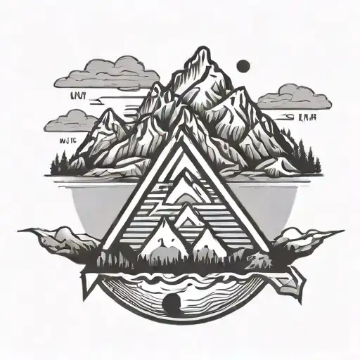 God Is Greater Than The Highs And Lows Symbol With Mountains