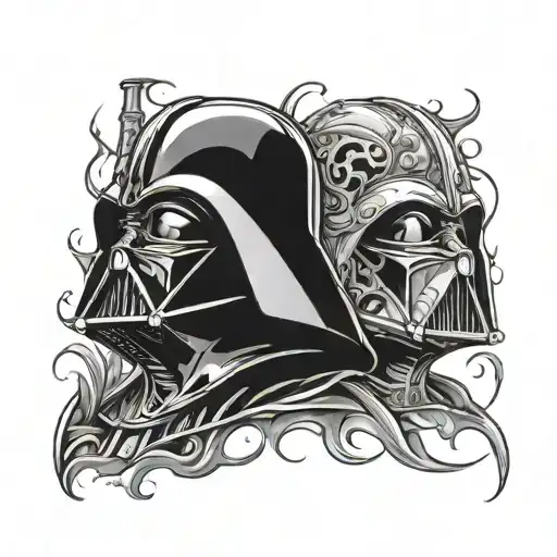 Vader Broken Mask Split In Half