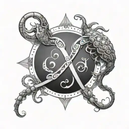 Cancer Zodiac Sign With Letter J