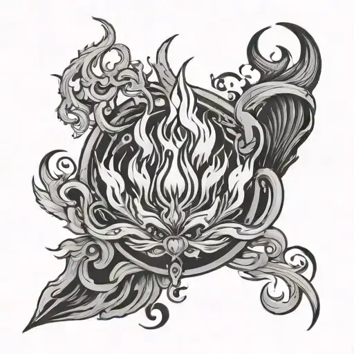 Black Flames Surrounding