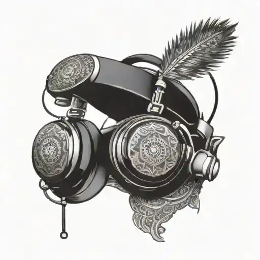 Incorporate A Mandala Design Of Virtual Reality Headset Work By A Rajasthan Inidian Male