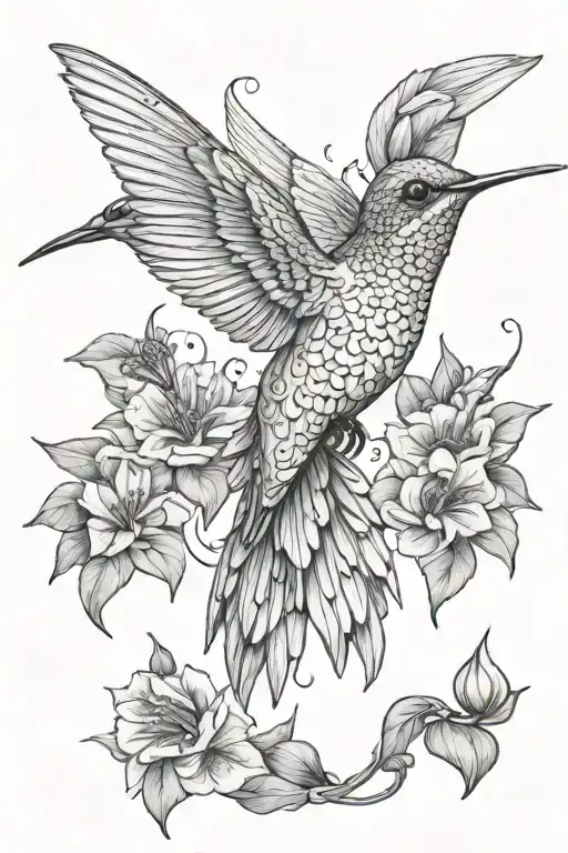 Hummingbird Surounded By Geminai And Cancer Constilation