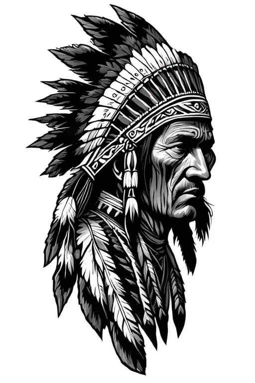 Wood And Cherokee Indian