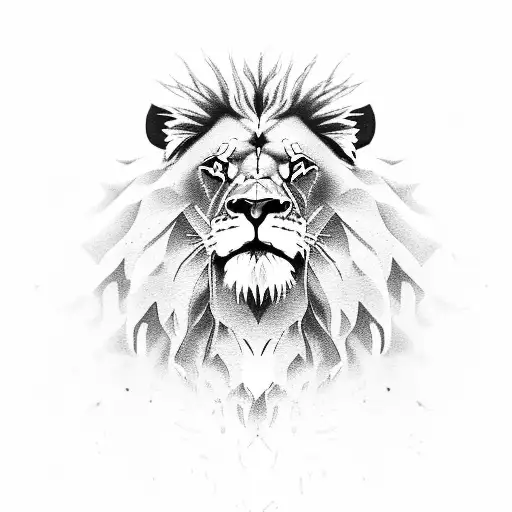 Lion Face With Chain